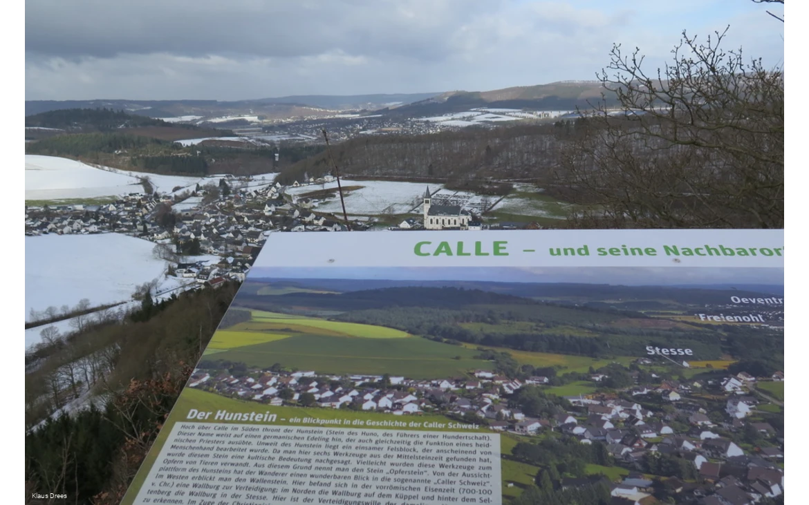 Blick vom Hunstein auf Calle