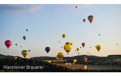 Ballonstart gegen Abend