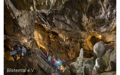 Führung Bilsteinhöhle Gruppe