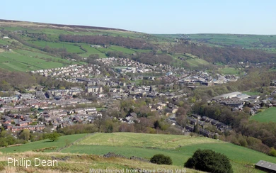 Blick auf Mytholmroyd