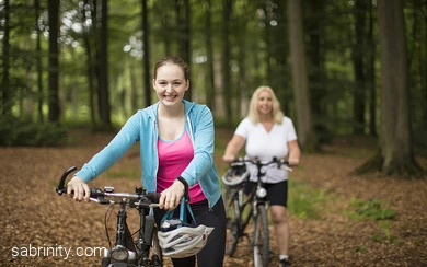 Mountainbiken im Wald