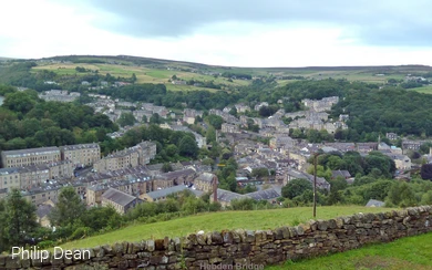 Blick auf Hebden Bridge