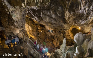 Führung Bilsteinhöhle Gruppe